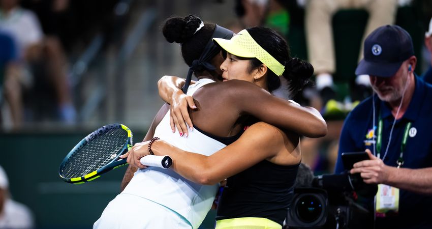 Alexandra Eala and Coco Gauff, Indian Wells 2026